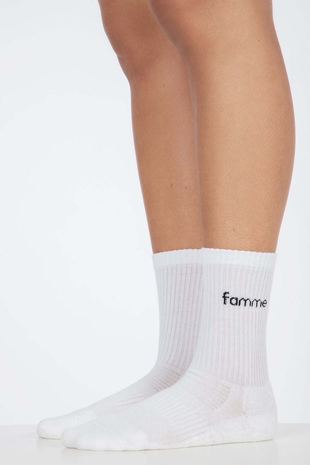 1-Pack Hvite Sky Knit Sokker - sokker for dame - Svart - Famme