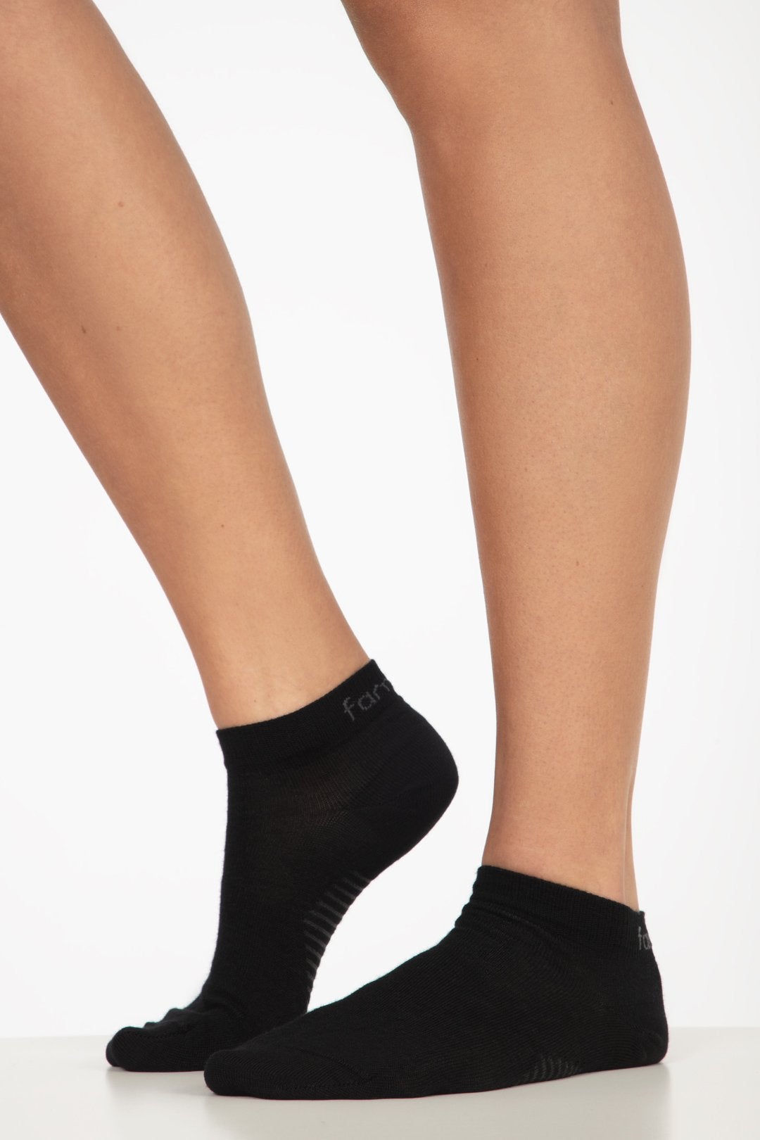 2-Pack Svarte Wool Knit Ankle Sokker - sokker for dame - Lilla - Famme