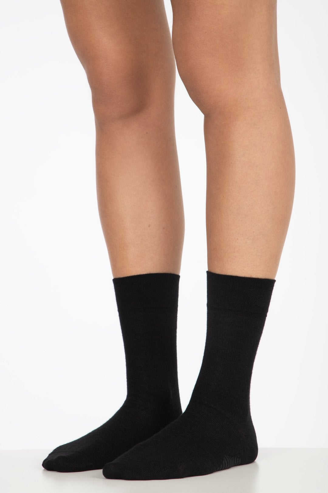2-Pack Svarte Wool Knit Sokker - sokker for dame - Blå - Famme